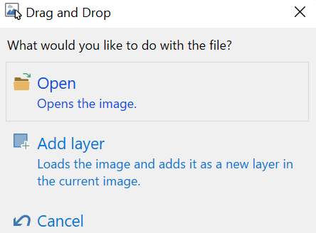 Drag and drop feature of Paint.NET best free image editing software