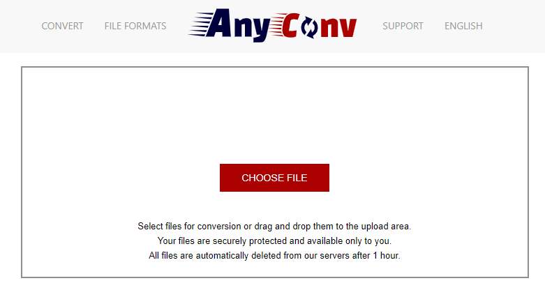 AnyConv - Free PDF to Audio Converter