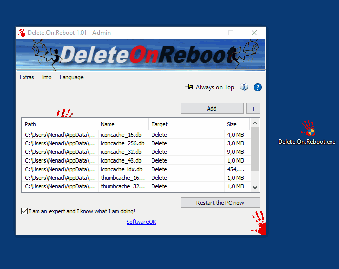 Delete.On.Reboot from SoftwareOK
