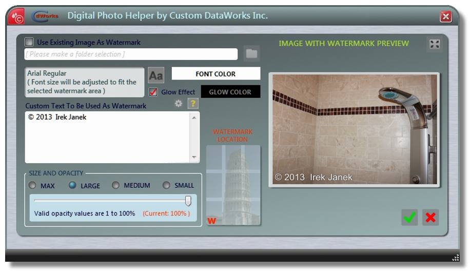 cdWorks PHOTO HELPER - Free Watermarking Software