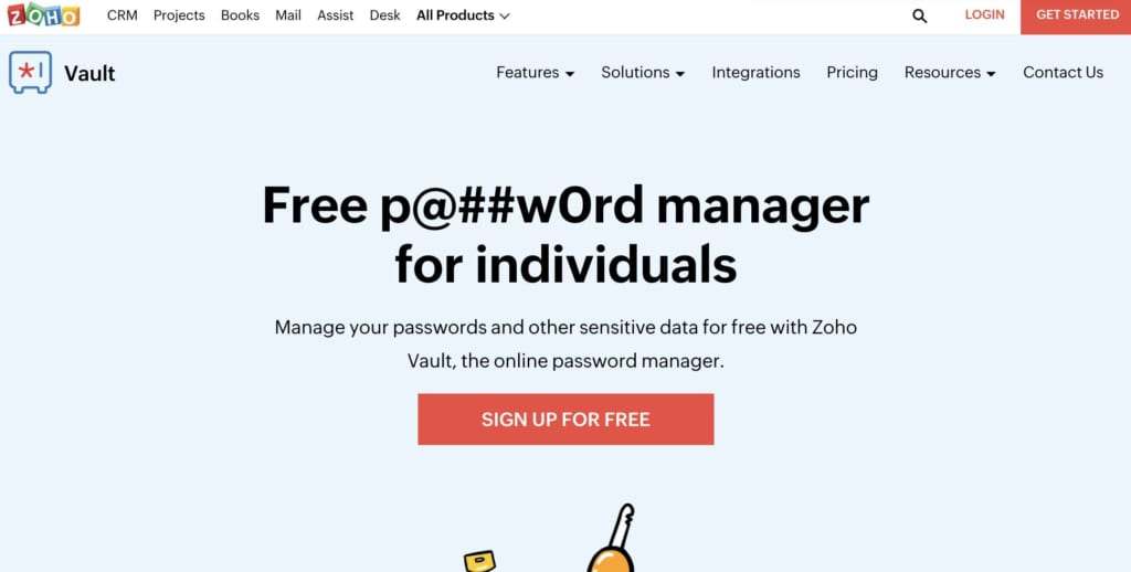 Zoho Vault Password Management Tool