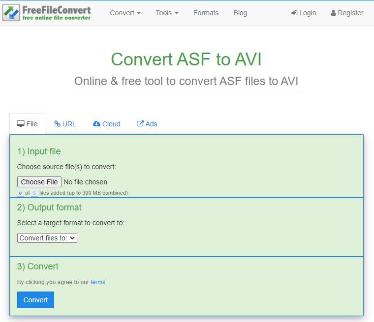 File Converter - Free ASF to AVI Converter