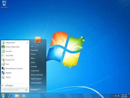 Windows OS Version 7