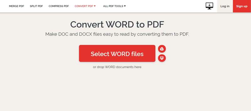 iLovePDF Online Word to PDF Converter